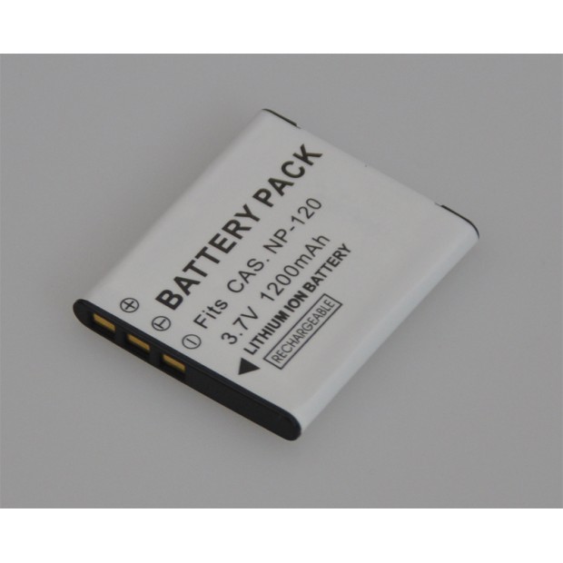 Replace Battery for Casio NP-120 Camera UK