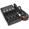 4x 16340 Battery 3.7V + Charger AC Universal