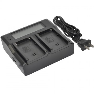 Battery Charger for Olympus BLN-1 AC Dual LCD UK