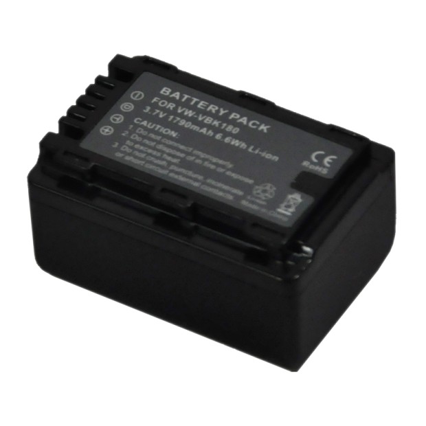 Battery for Panasonic VW-VBK180 VW-VBK360 SDR-S50 UK
