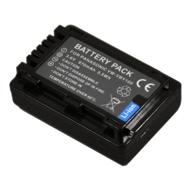  For Panasonic VW-VBY100 Battery