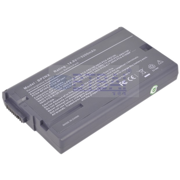 Battery for Sony PCGA-BP2NX - 6Cells (Please note Spec. of original item )