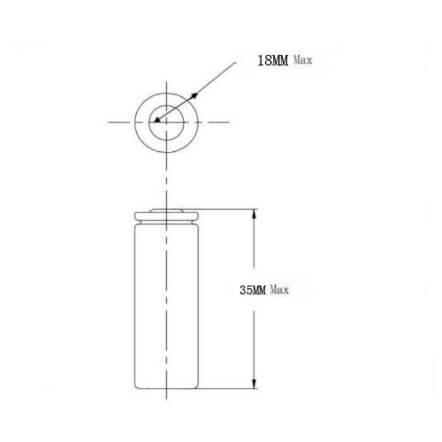 2x 14250 battery li-ion